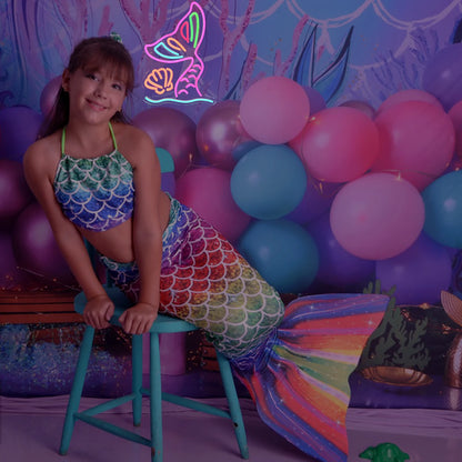Mermaid Tails for Girls Mermaid 5V USB LED Neon Sign - Budget Friendly