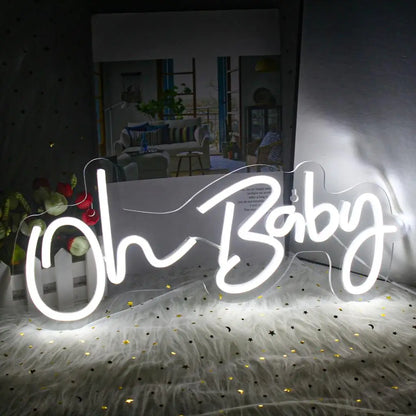 Oh Baby 5V USB LED Neon Sign - Budget Friendly