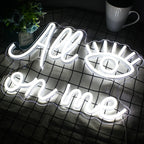 All Eyes on Me 5V USB LED Neon Sign - Budgetvriendelijk