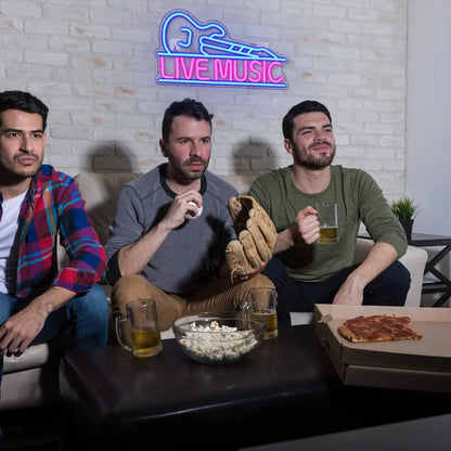 Live Music Guitar 5V USB LED Neon Sign - Budget Friendly