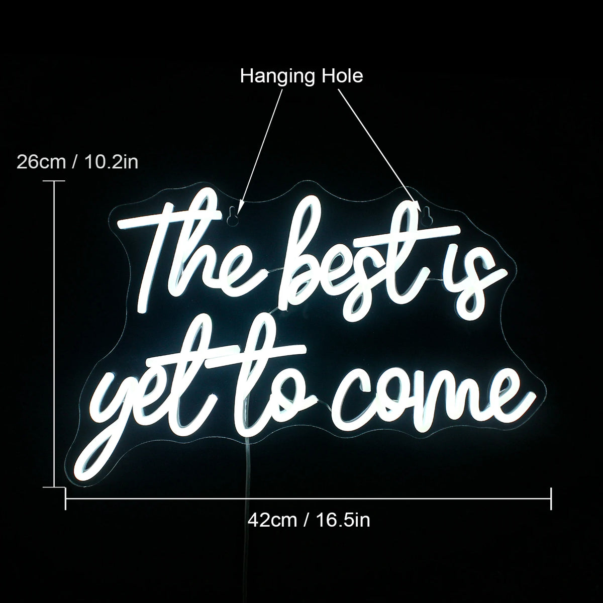 The Best is Yet to Come – LED-neonbord (5 V USB)