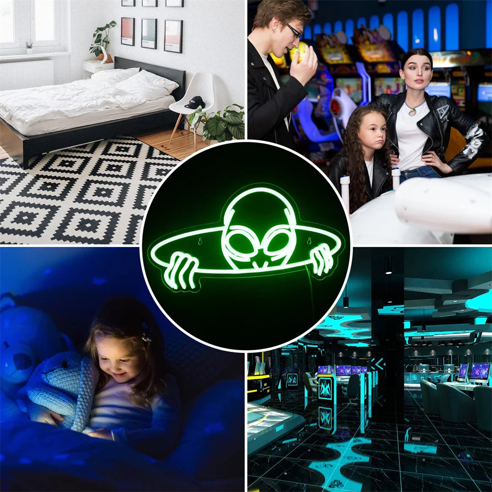 Alien 5V USB LED Neon Sign - Budgetvriendelijk