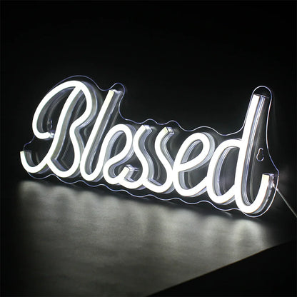 Blessed 5V USB LED Neon Sign - Budget Friendly