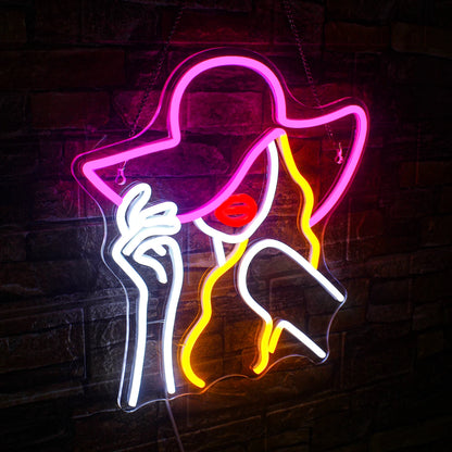 Cowboy Hat 5V USB LED Neon Sign - Budget Friendly