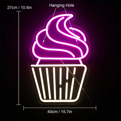 Cupcake 5V USB LED Neon Sign - Budget Friendly