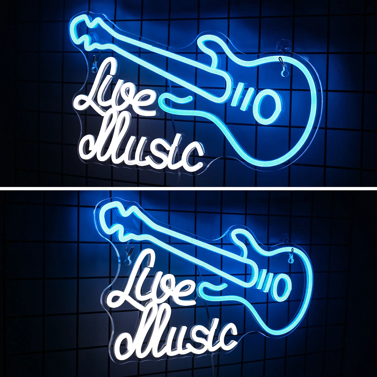 Live Music – Gitaar – LED-neonbord (5 V USB)