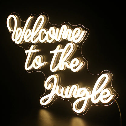 Welcome to the Jungle 5V USB LED Neon Sign - Budget Friendly