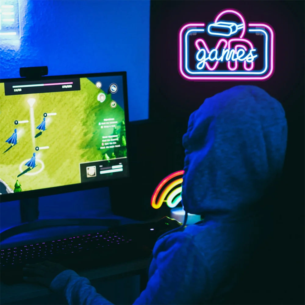 VR Game 5V USB LED Neon Sign - Budget Friendly