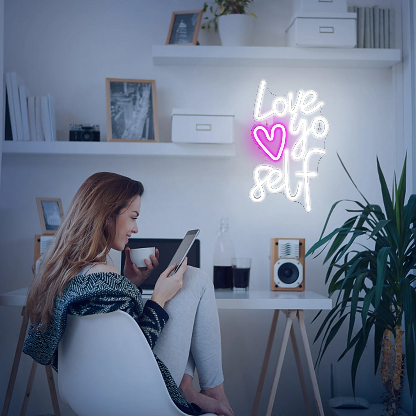 Love Yourself 5V USB LED Neon Sign - Budget Friendly