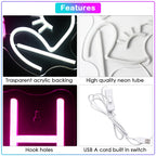 LASH ROOM – Wimpers in plaats van de O-letters – LED-neonreclame (5 V USB)