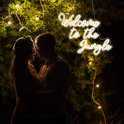 Welcome to the Jungle 5V USB LED Neon Sign - Budget Friendly