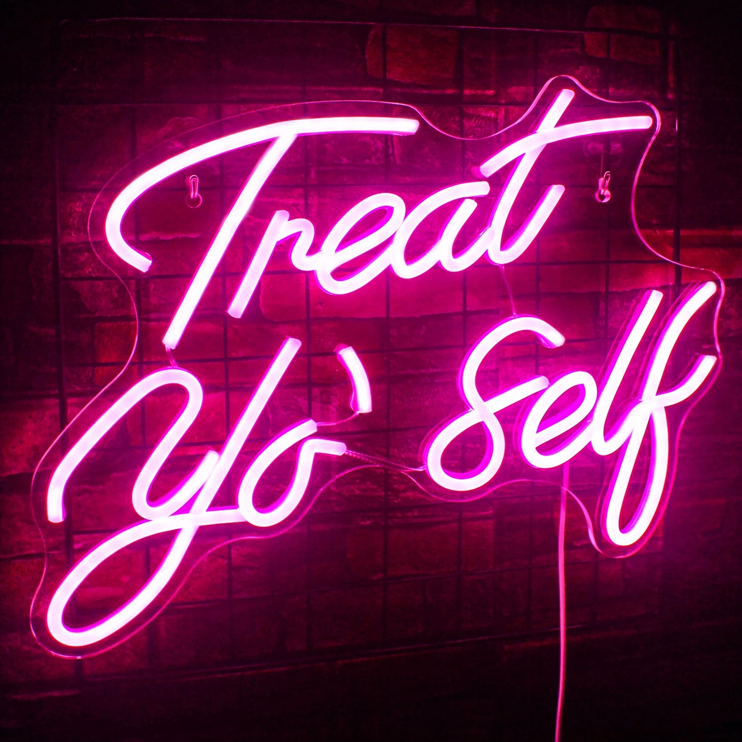 Treat You Self 5V USB LED Neon Sign - Budget Friendly