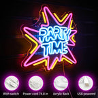 Party Time 5V USB LED Neon Sign - Budget Friendly