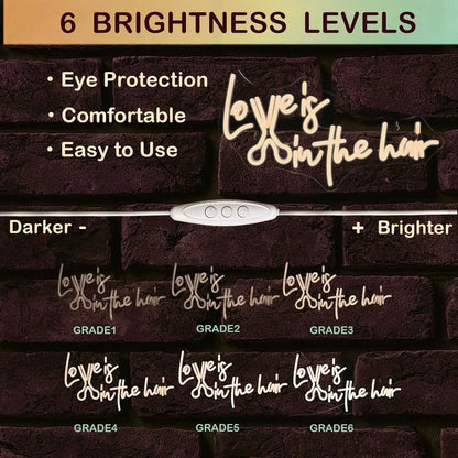 Love is in the Hair 5V USB LED Neon Sign - Budget Friendly