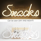 Snacks 5V USB LED Neon Sign - Budget Friendly