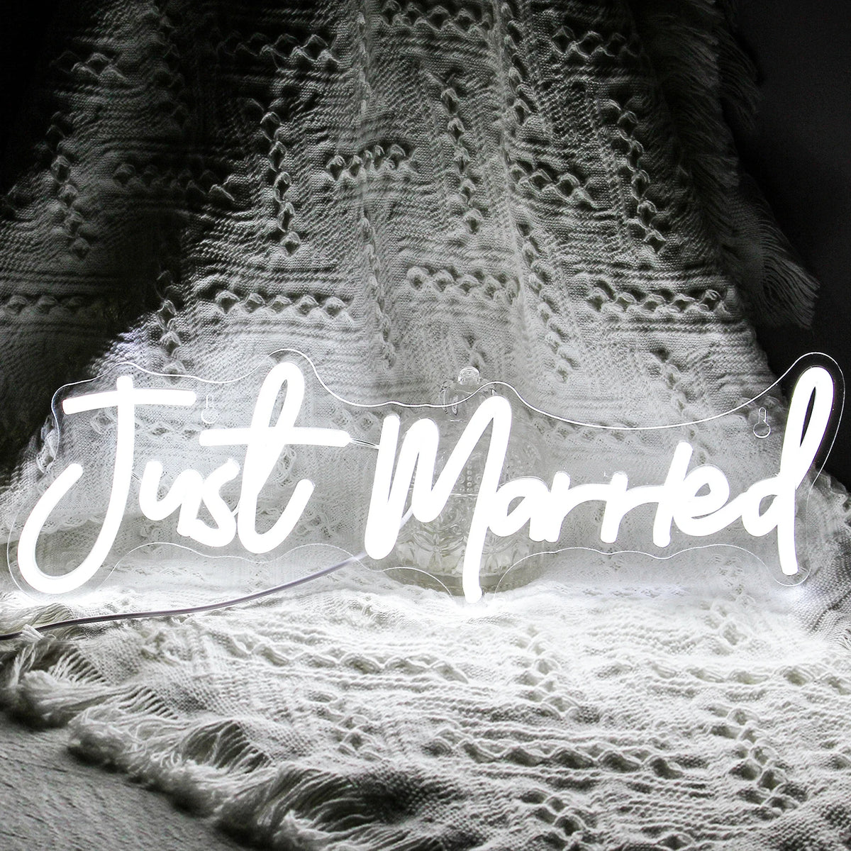 Just Married Wedding 5V USB LED Neon Sign - Budget Friendly