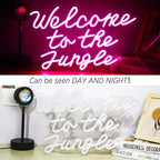 Welkom bij de Jungle 5V USB LED Neon Sign - Budgetvriendelijk