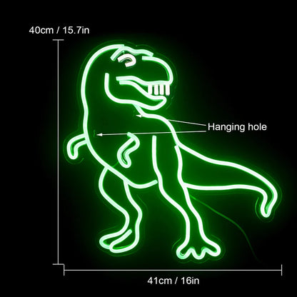 Funny Dinosaurs 5V Mini USB LED Neon Sign - Budget Friendly