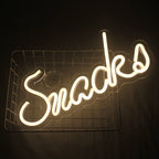 Snacks 5V USB LED Neon Sign - Budget Friendly