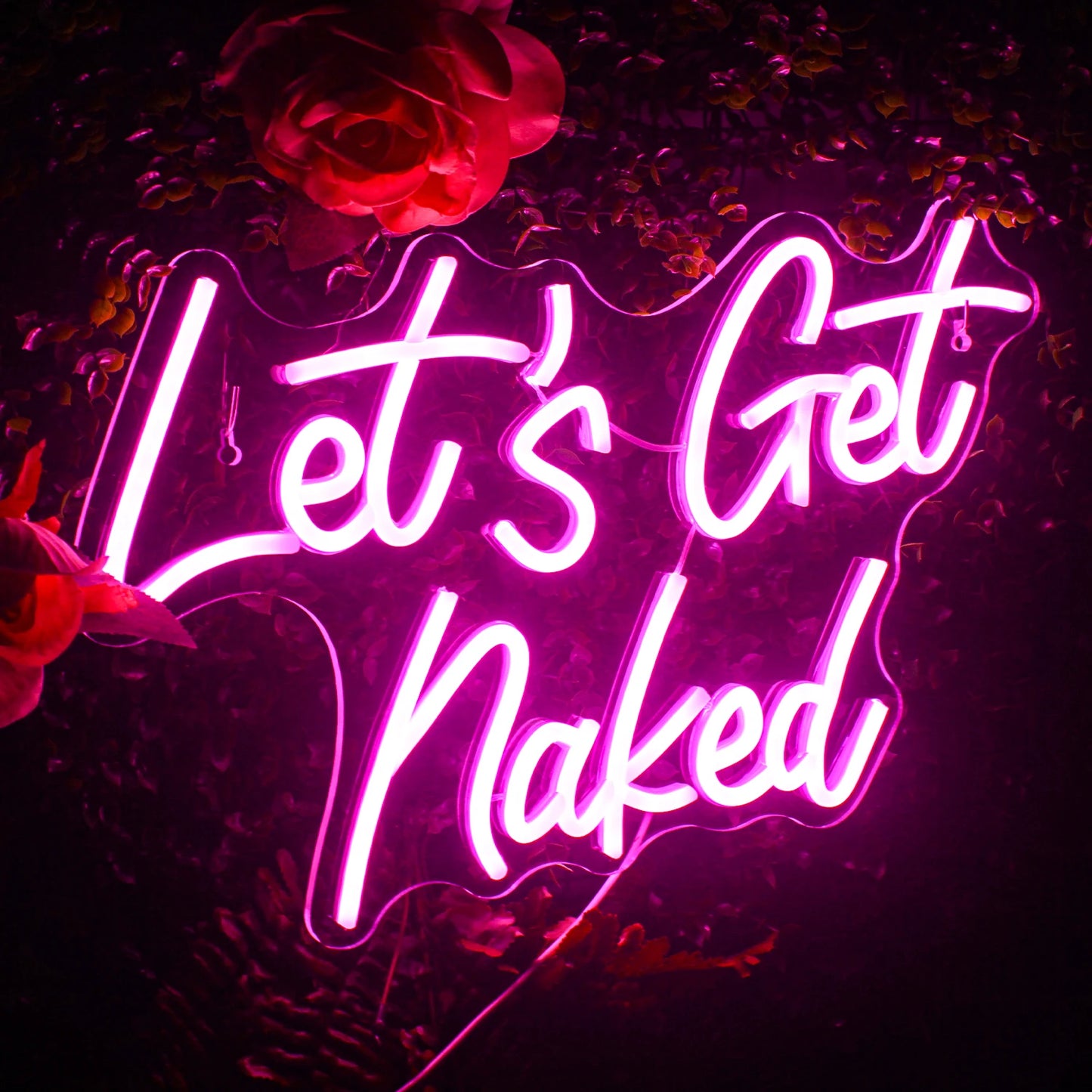 Let's Get Naked 5V USB LED Neon Sign - Budget Friendly