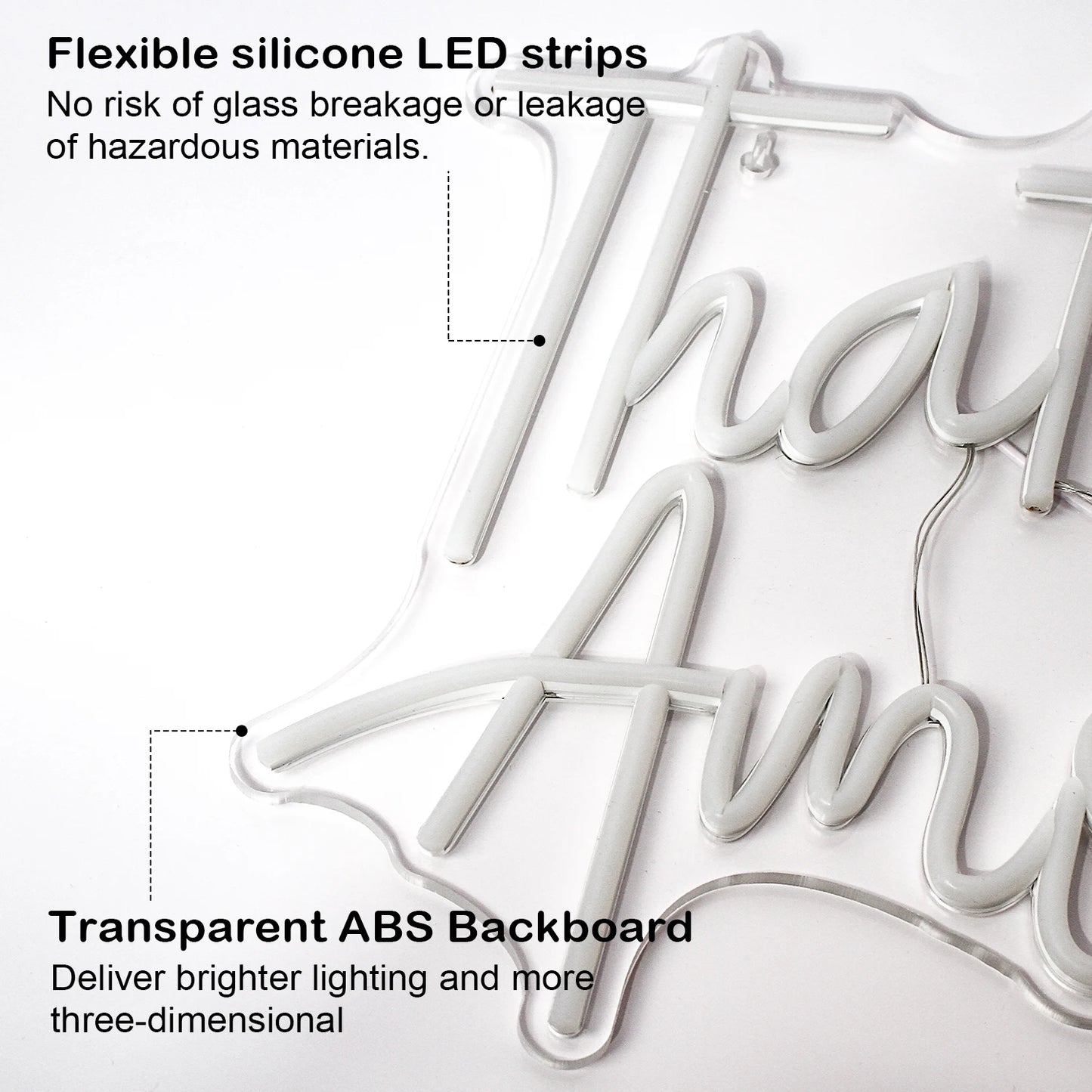 The Amore 5V USB LED Neon Sign - Budget Friendly