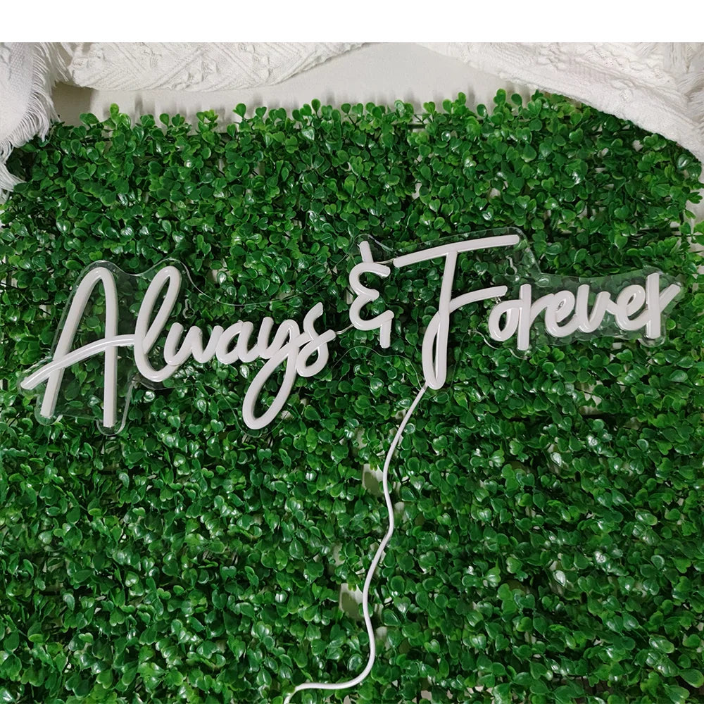 Always Forever 5V USB LED Neon Sign - Budget Friendly