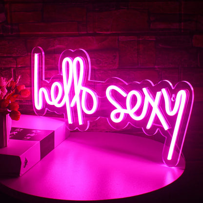 Hello Sexy 5V USB LED Neon Sign - Budget Friendly