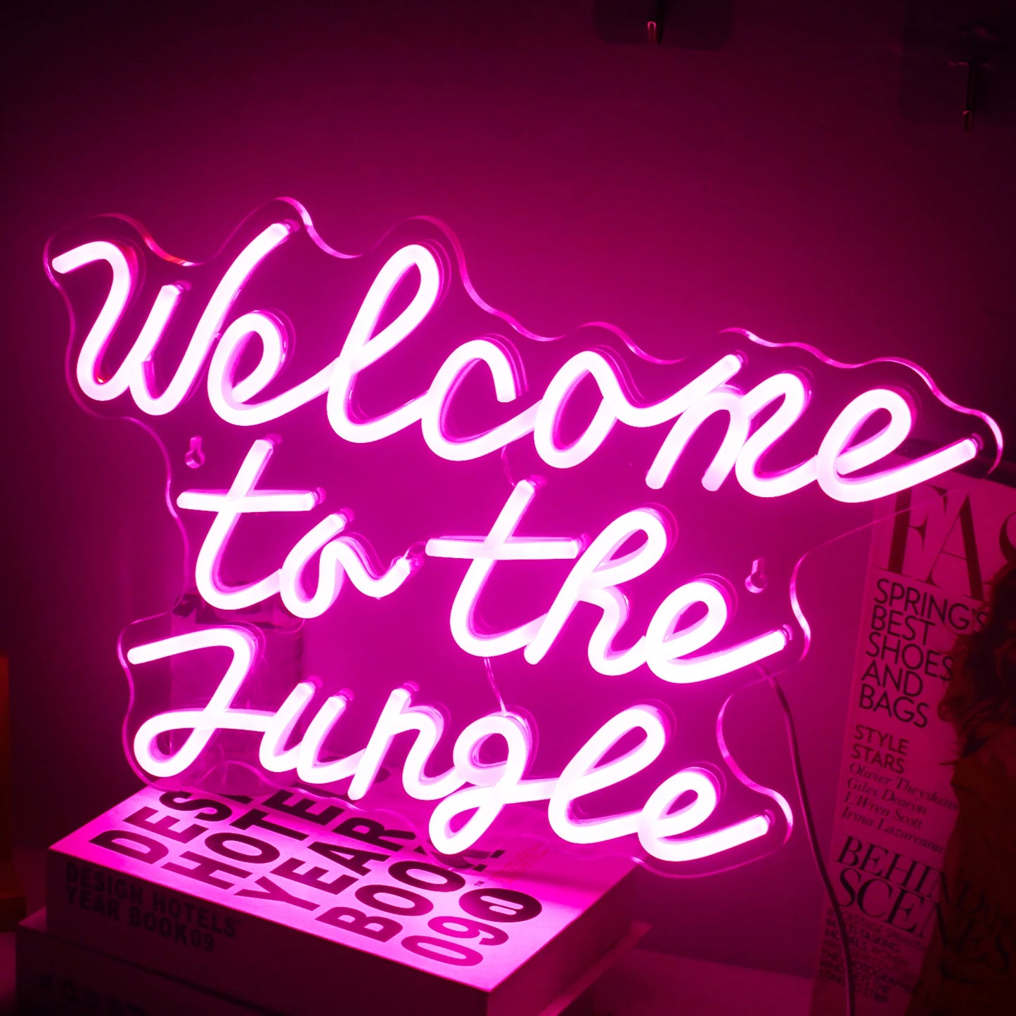Welcome to the Jungle 5V USB LED Neon Sign - Budget Friendly