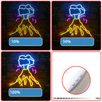 Vulkaan – LED-neonbord (5 V USB)
