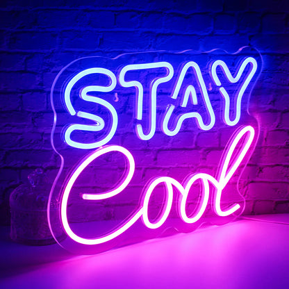 Stay Cool 5V USB LED Neon Sign - Budget Friendly
