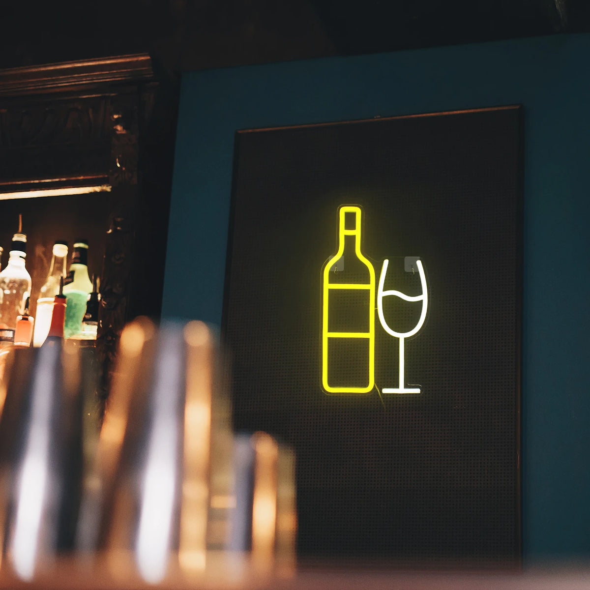 Champagne BAR 5V USB LED Neon Sign - Budget Friendly