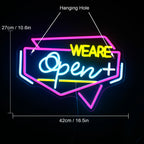 We Are Open 5V USB LED Neon Sign - Budget Friendly