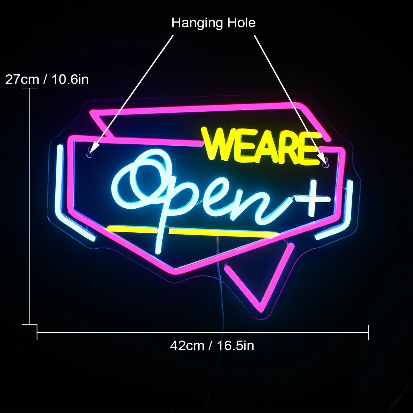 Open 5V USB LED Neon Sign - Budget Friendly