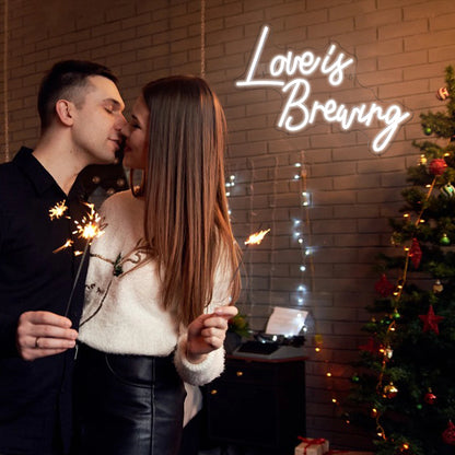 Love is Breaing 5V USB LED Neon Sign - Budget Friendly
