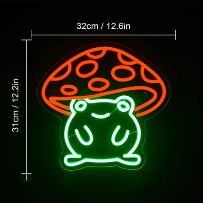Cute Anime Frog 5V USB LED Neon Sign - Budget Friendly