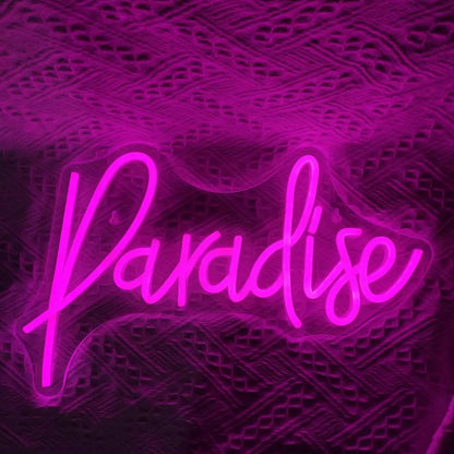 Paradise 5V USB LED Neon Sign - Budget Friendly