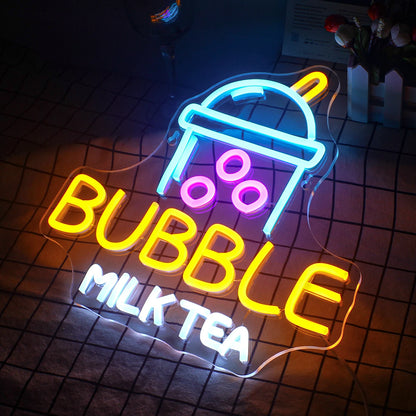Bubble Milk Tea 5V USB LED Neon Sign - Budgetvriendelijk