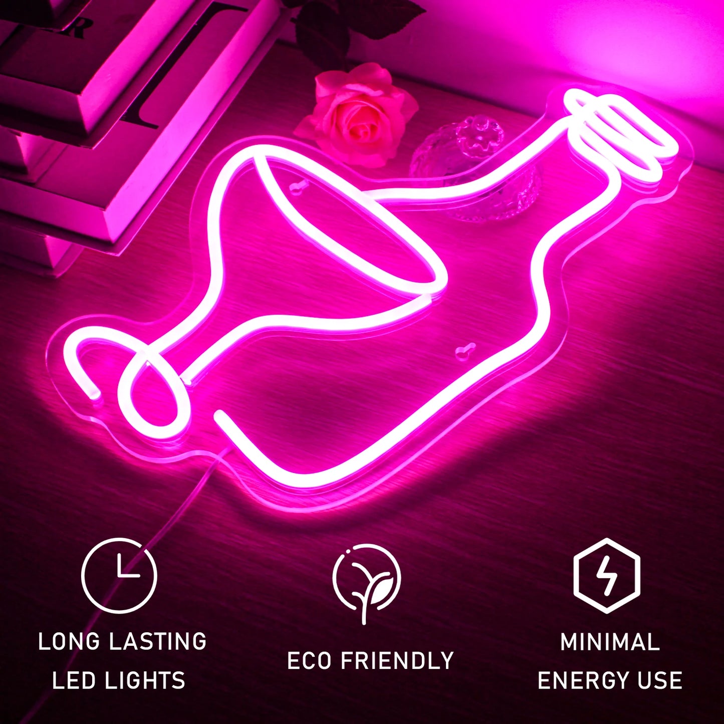 Wine Glass 5V USB LED Neon Sign - Budget Friendly
