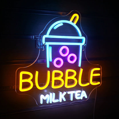 Bubble Milk Tea 5V USB LED Neon Sign - Budgetvriendelijk