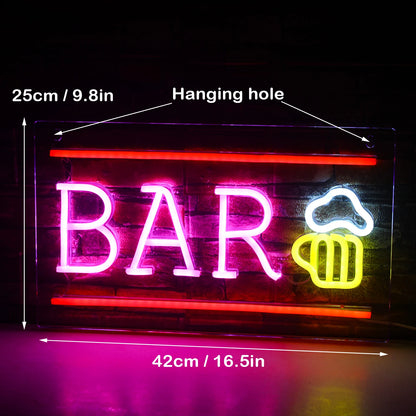 Bar 5V USB LED Neon Sign - Budget Friendly