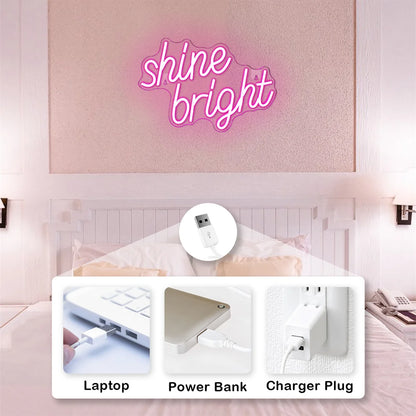 Shine Bright 5V USB LED Neon Sign - Budget Friendly