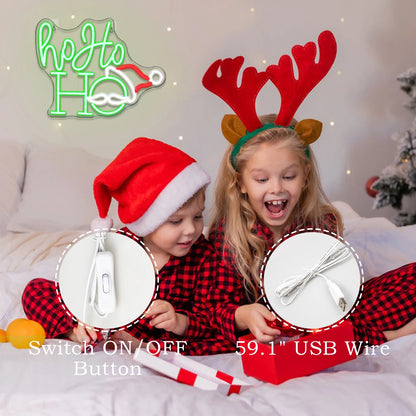 Merry Christmas 5V USB LED Neon Sign - Budget Friendly