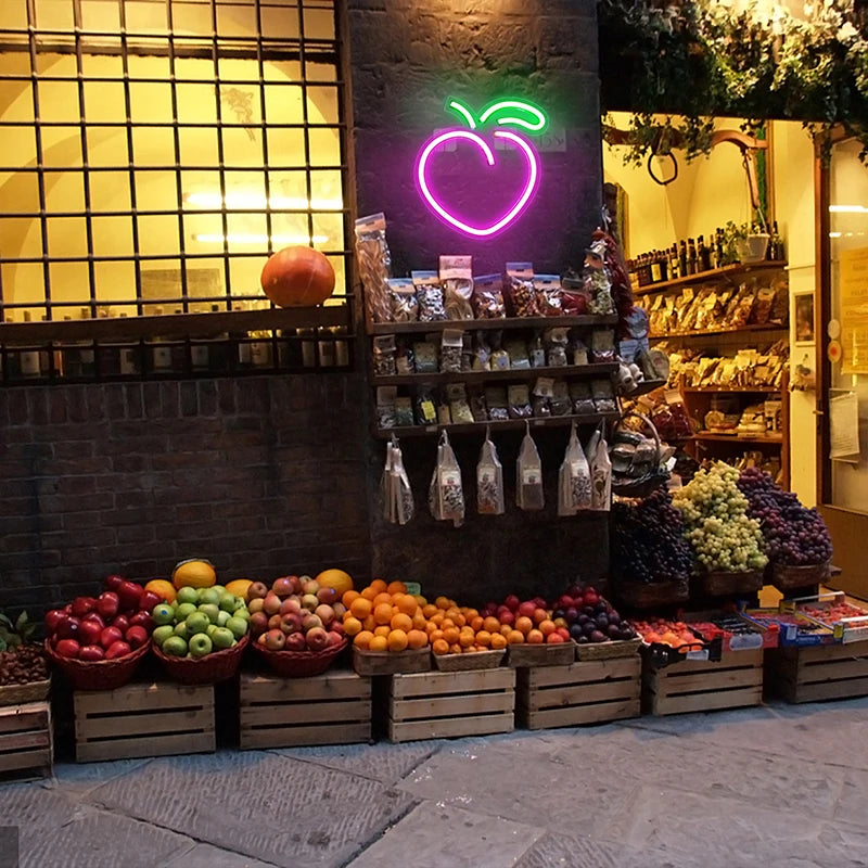 Peach 5V USB LED Neon Sign - Budget Friendly