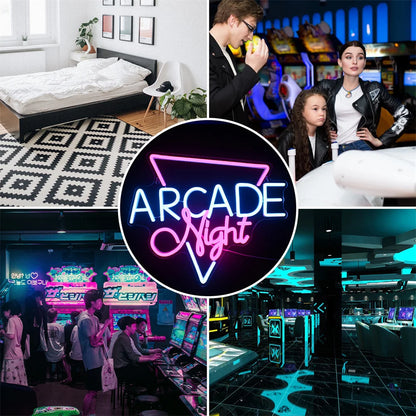 Arcade Night 5V USB LED Neon Sign - Budget Friendly