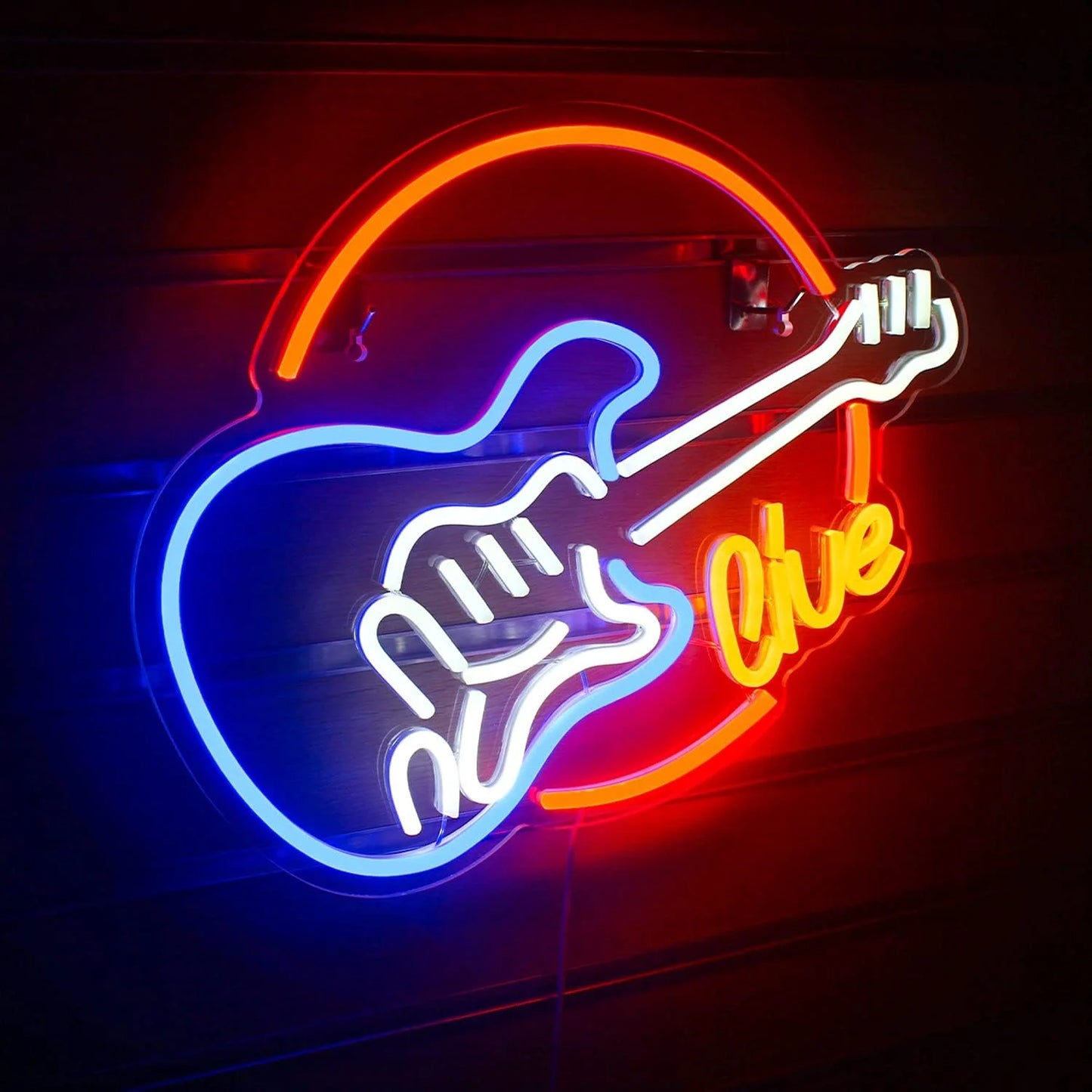 Music Guitar 5V USB LED Neon Sign - Budget Friendly