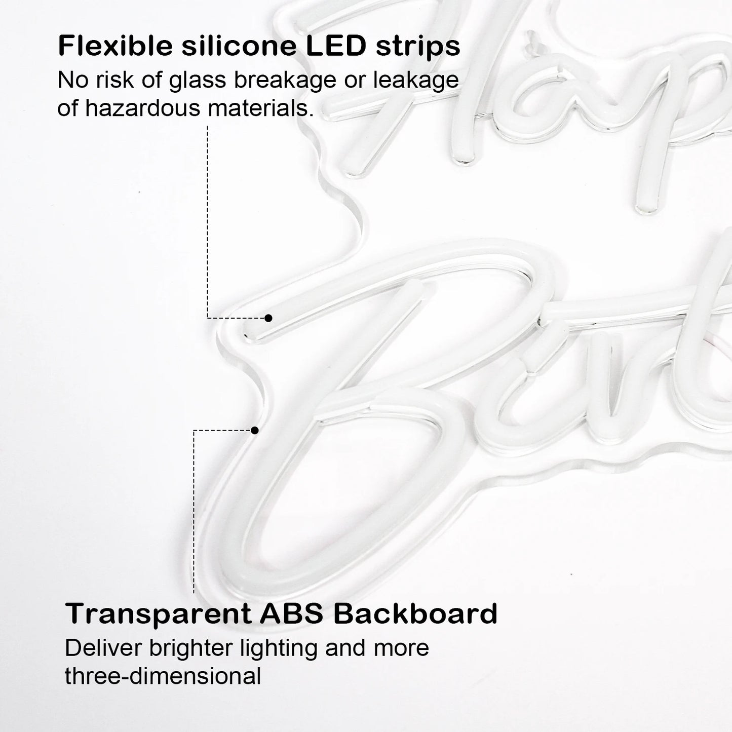 Happy Birthday 5V USB LED Neon Sign - Budget Friendly