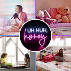 Uh Huh, Honey 5V USB LED Neon Sign - Budget Friendly