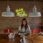 Nachos – Tortillachips en dip – LED-neonreclame (5 V USB)