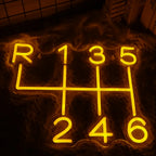 Car Gearbox 5V USB LED Neon Sign - Budget Friendly