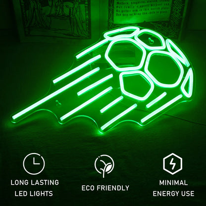 Soccer 5V USB LED Neon Sign - Budget Friendly